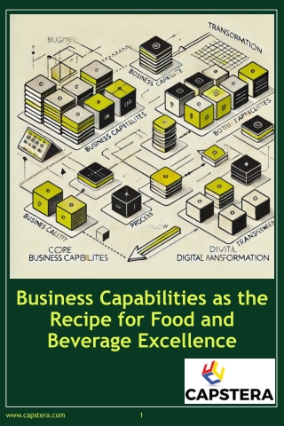 Capability Mapping Success for F&B Companies