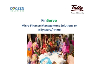 Micro Finance Management Solutions on Tally Prime