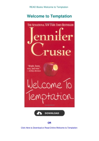 READ Books Welcome to Temptation