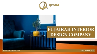 FUJAIRAH INTERIOR DESIGN COMPANY