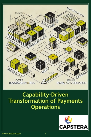 Business Capability Mapping for Payments Companies