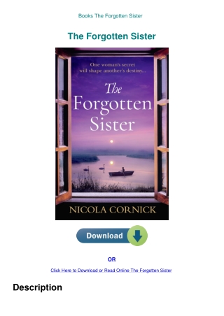 Books The Forgotten Sister