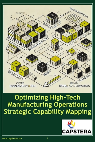 Business Capability Mapping for High-Tech Manufacturers