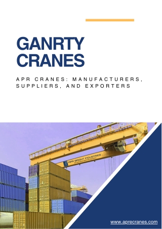 Gantry Cranes Technical Chart