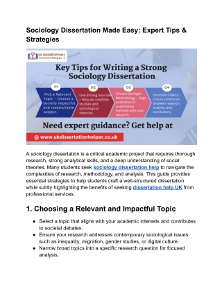 Expert Sociology Dissertation Help_ A Complete Guide for UK Students