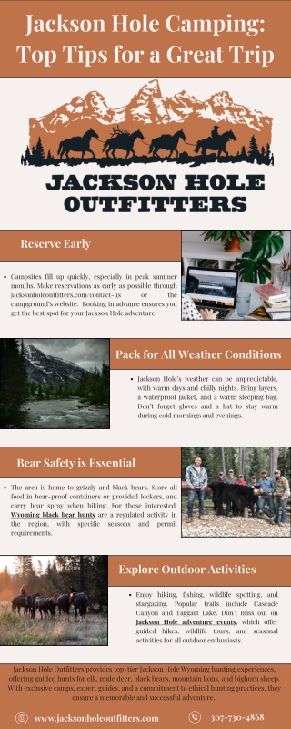 Jackson Hole Camping Top Tips for a Great Trip