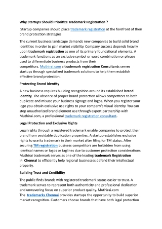 Why Startups Should Prioritize Trademark Registration