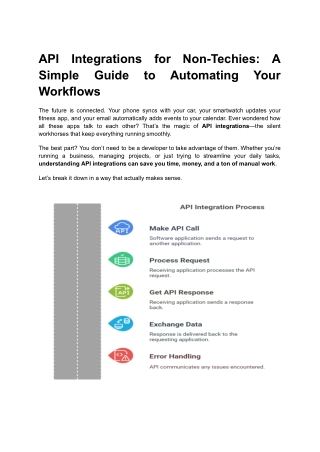 API Integrations for Non-Techies_ A Simple Guide to Automating Your Workflows