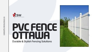 PVC Fence Ottawa: Durable & Stylish Fencing Solutions