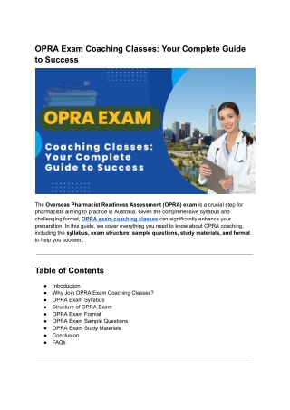 OPRA Exam Coaching Classes_ Your Complete Guide to Success