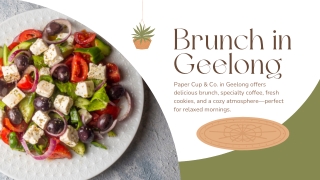 Brunch in Geelong | Paper Cup & Co.