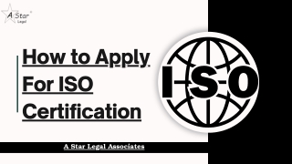 How to Apply for ISO Certification