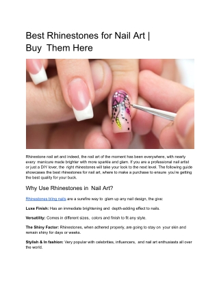 Best Rhinestones for Nail Art _ Buy Them Here