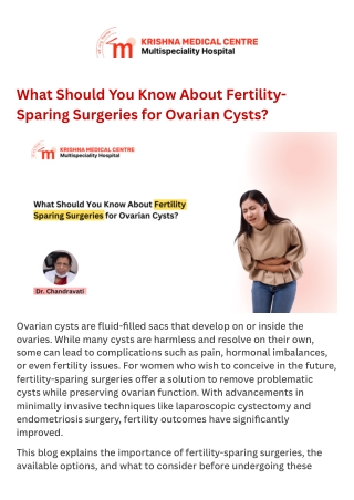 What Should You Know About Fertility-Sparing Surgeries for Ovarian Cysts (1)