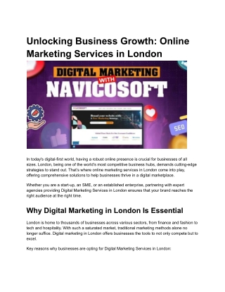 Unlocking Business Growth_ Online Marketing Services in London