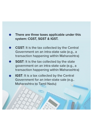 Componantes of Goods and Service Tax