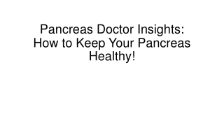 How to Reduce Your Risk of Pancreatic Diseases Naturally!