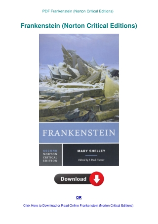 PDF Frankenstein (Norton Critical Editions)