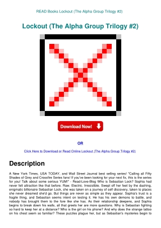 READ Books Lockout (The Alpha Group Trilogy #2)