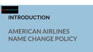 AMERICAN AIRLINES NAME CHANGE POLICY pdf.