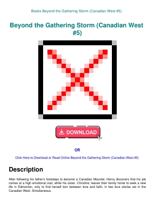 Books Beyond the Gathering Storm (Canadian West #5)