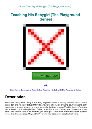 Books Teaching His Babygirl (The Playground Series)