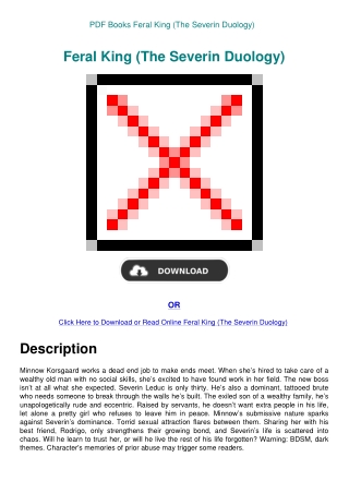 PDF Books Feral King (The Severin Duology)