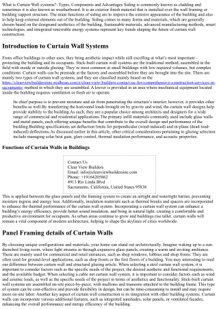 Curtain Walls- A Major Game Changer in Modern Architecture