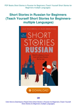 PDF Books Short Stories in Russian for Beginners (Teach Yourself Short Stories for Beginners-multipl