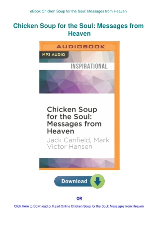 eBook Chicken Soup for the Soul Messages from Heaven