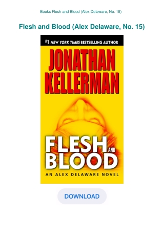 Books Flesh and Blood (Alex Delaware  No. 15)