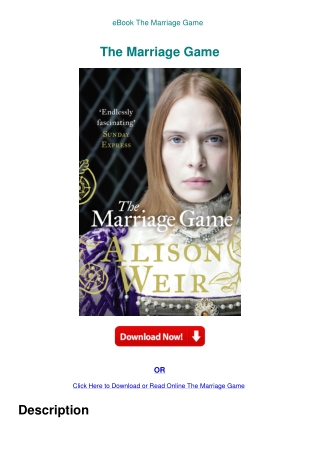 eBook The Marriage Game