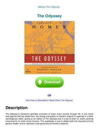 eBooks The Odyssey