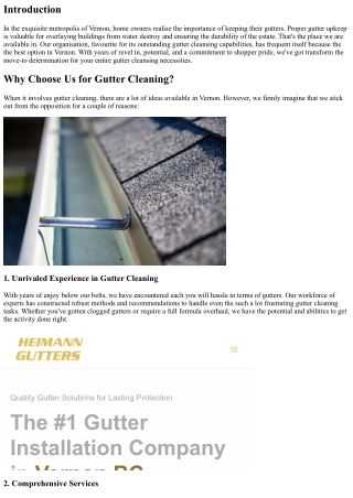 Why We're the Best Gutter Cleaning Company in Vernon