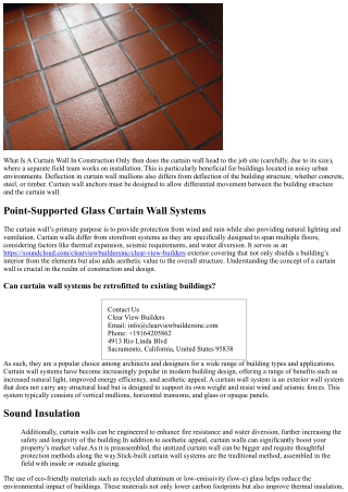 What Is The Curtain Wall?