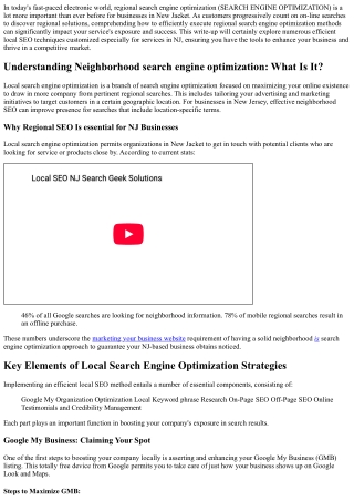 Boost Your Organization: Efficient Local SEO Strategies for NJ