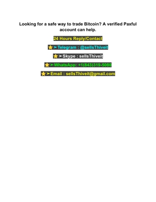 Looking for a safe way to trade Bitcoin