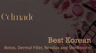 Botox, Dermal Filler, Revolax and SkinBooster