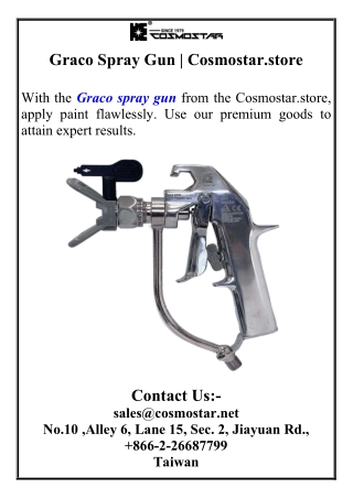 graco spray gun