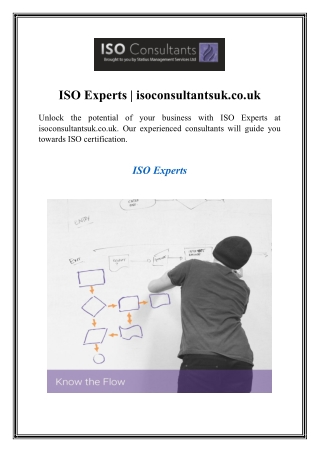 ISO Experts  isoconsultantsuk.co.uk
