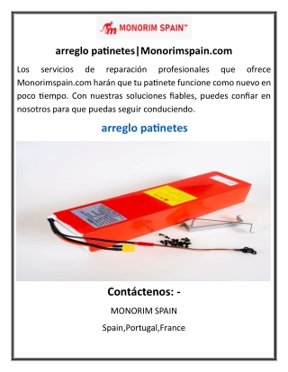 arreglo patinetes Monorimspain