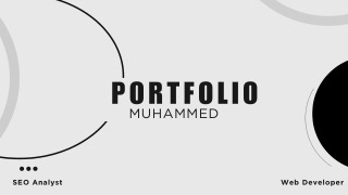 Portfolio Muhammed
