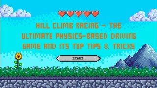 Hill Climb Racing - Master Every Terrain!