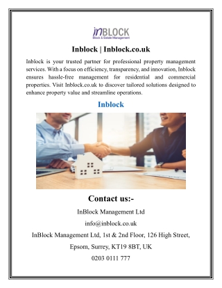 Inblock  Inblock.co.uk