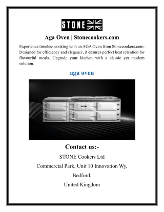 Aga Oven  Stonecookers
