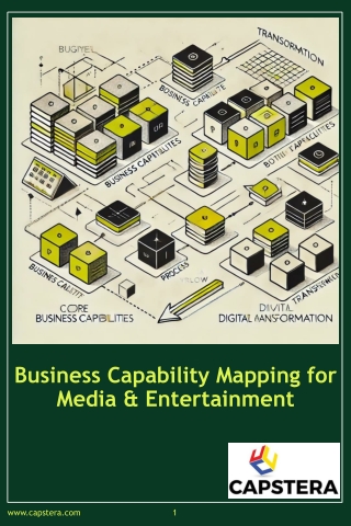 Business Capability Mapping for Media & Entertainment