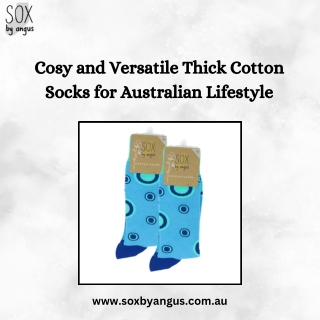 Cosy and Versatile Thick Cotton Socks for Australian Lifestyle