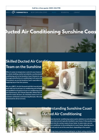 Ducted Air Conditioning Sunshine Coast