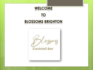 Cocktail Bar Brighton | Blossoms Brighton