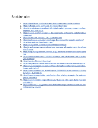 Backlink site for innovationmservices